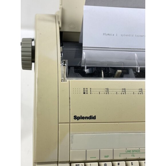 Olympia Splendid NA1HH memory correct typewriter in original box with manual - Picture 6 of 16